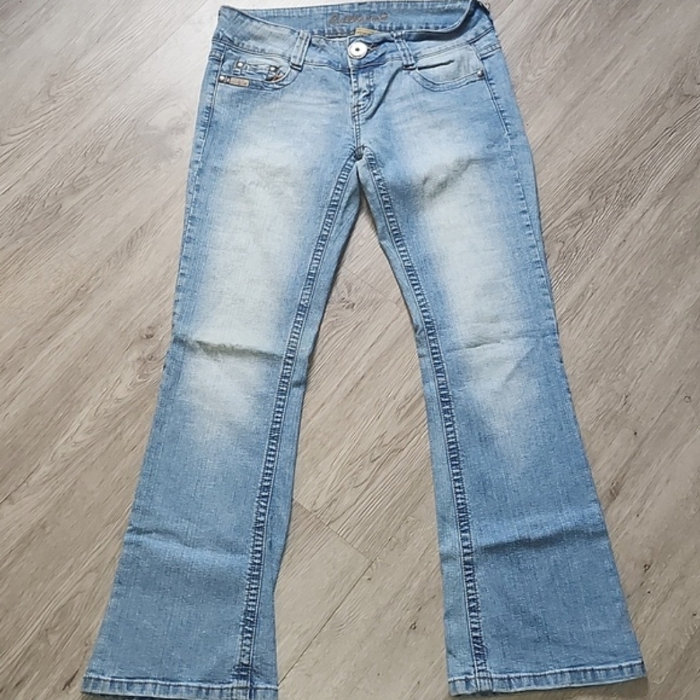 Bubblegum Light Blue Flared Women's Jeans